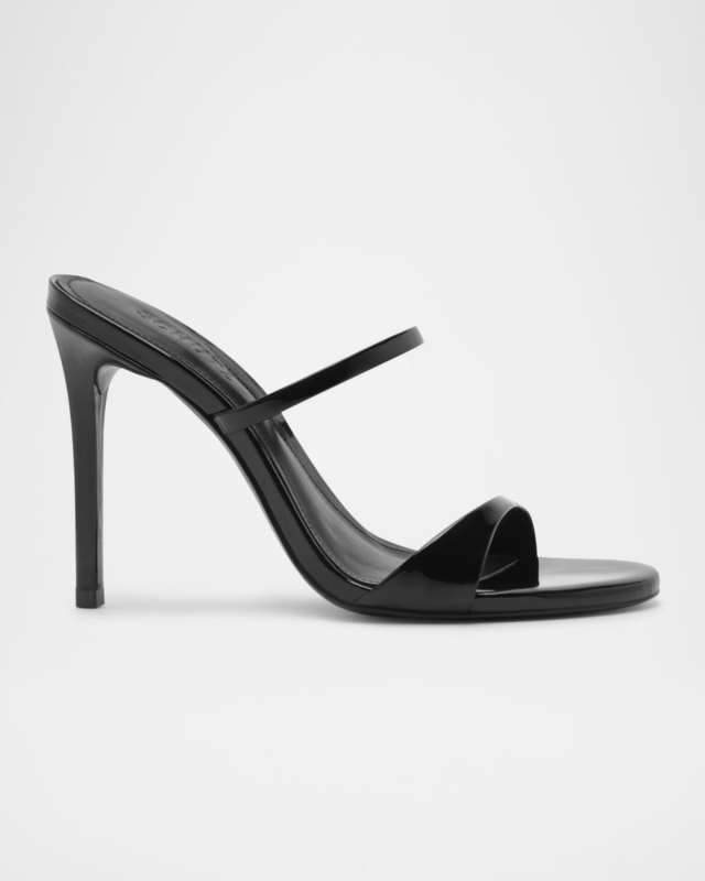 Jessica Patent Stiletto Mule Sandals